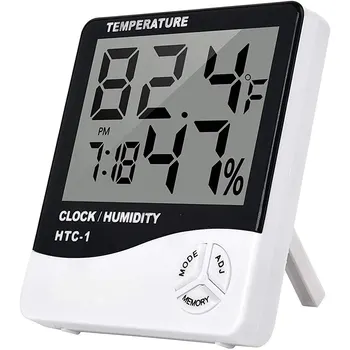 Thermo-Hygrometer with Clock | HTC-2 Single Sensor