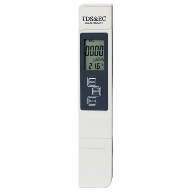 White TDS&EC Digital LCD EC Meter Conductivity Tester