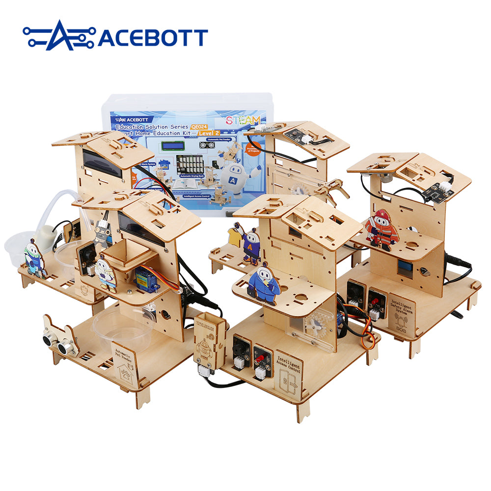 ACEBOTT Easy-Plug Smart Home Education Kit -Education Solution Series 5 in 1 Projects