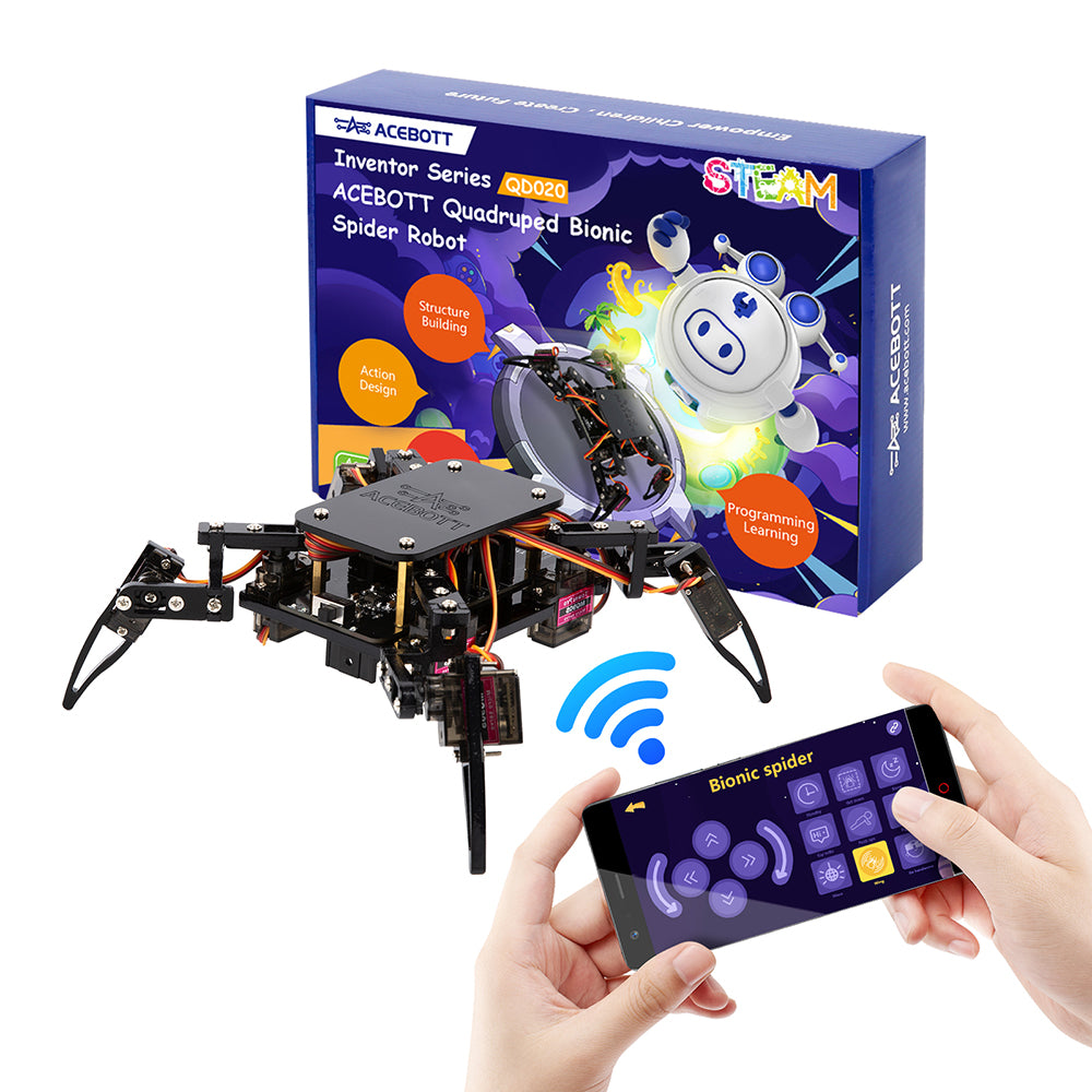 ACEBOTT  ESP8266 Quadruped Bionic Spider Robot Kit
