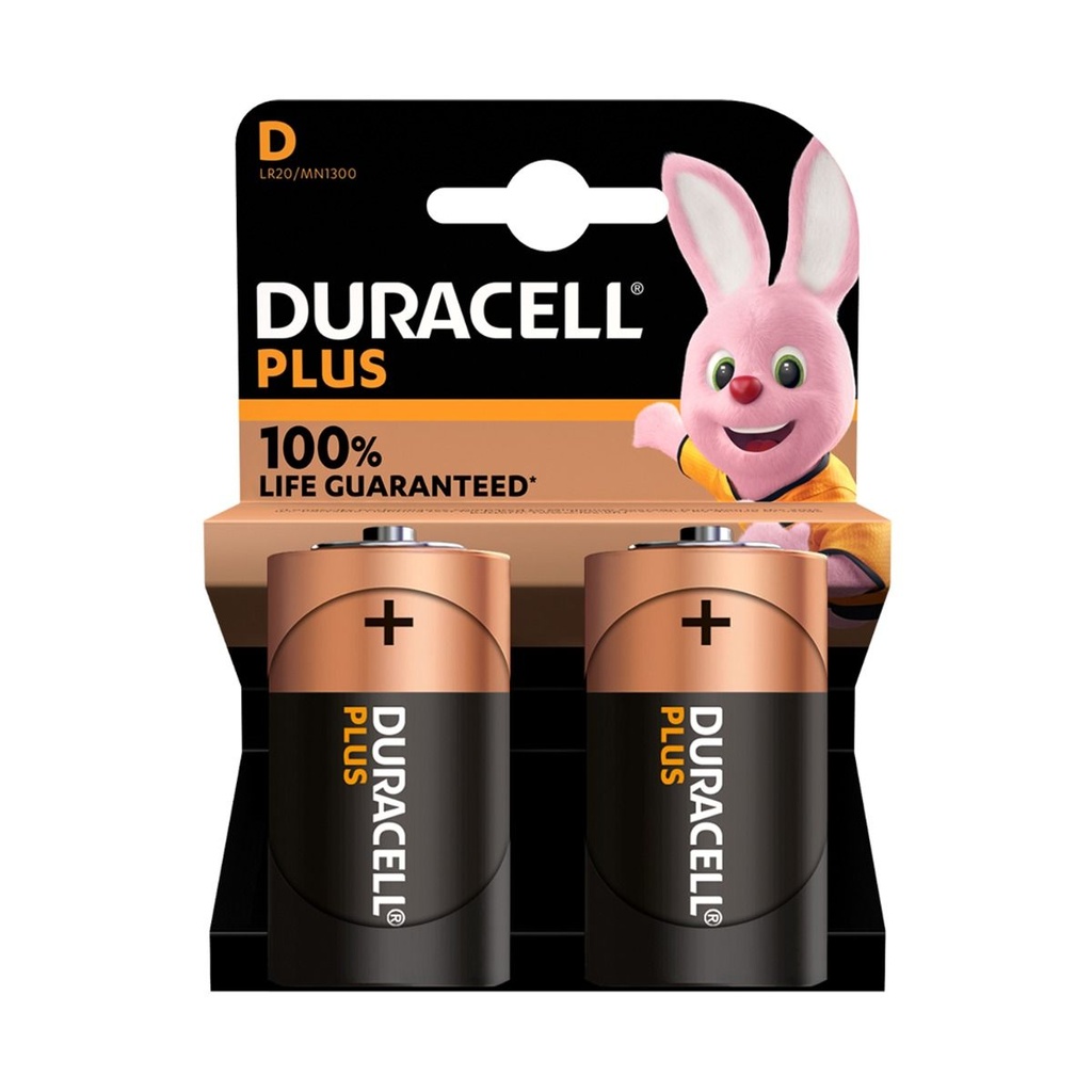 D Alkaline Battery | Duracell Plus 1.5V