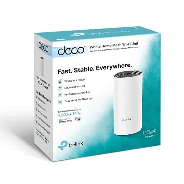 TP-LINK DECO E4 - AC1200 1-Pack - 10/100Mbps