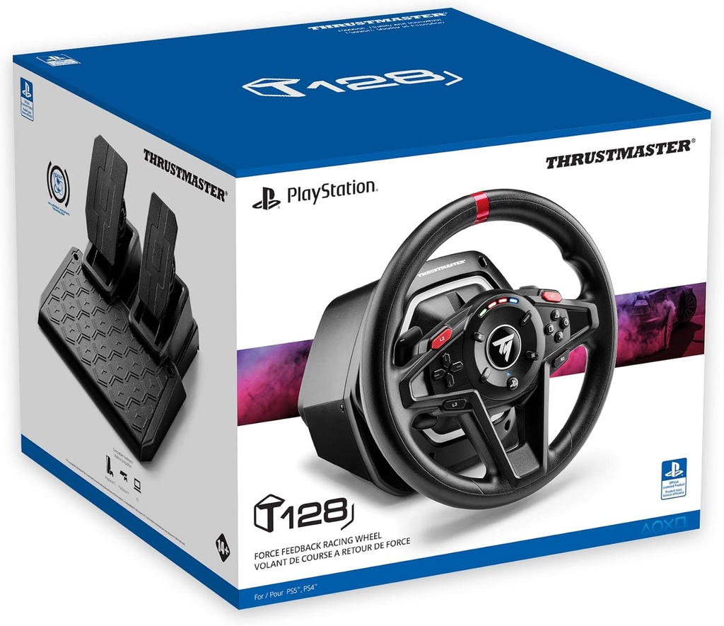 Thrustmaster T128 Racing Wheel with Magnetic Pedal Set – PC / PS4 / PS5