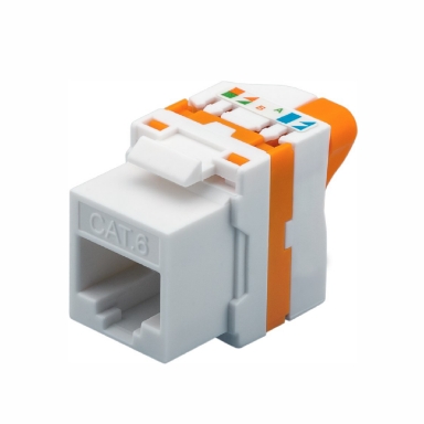 Rj45 Keystone Cat6a UTP Socket Tool-less