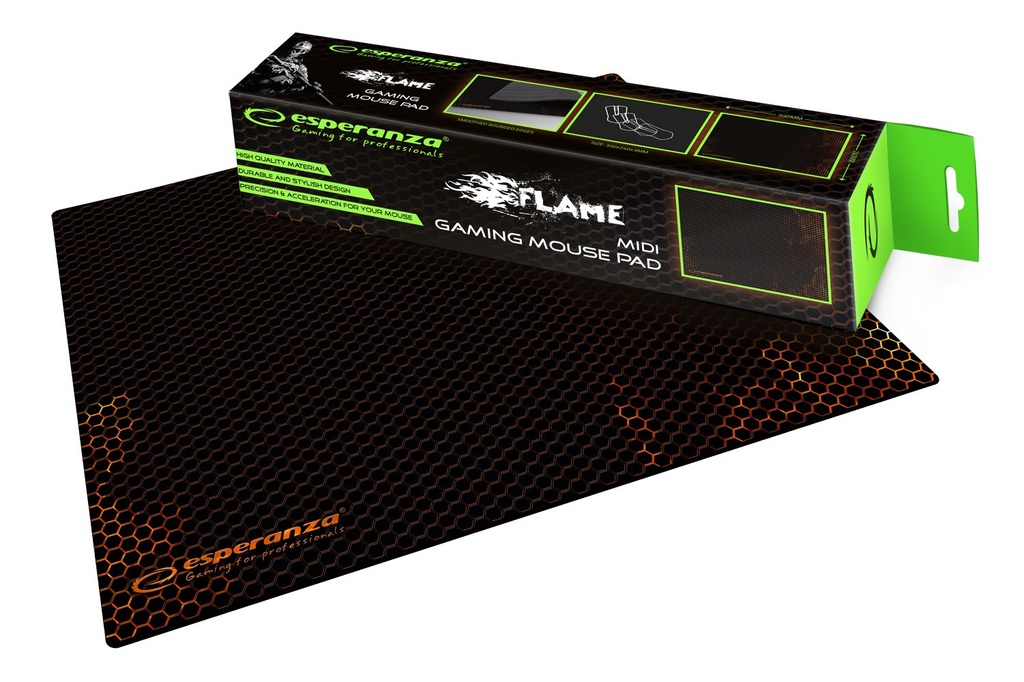 FLAME Gaming Mouse Pad | Esperanza EGP102R