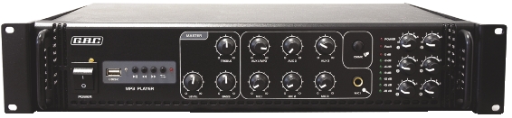 Professional Amplifier with MP3 | GBC 100V 180W 6-Zone