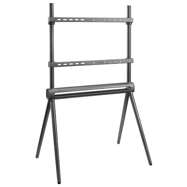 Universal Floor TV Stand with Gray Wooden Base | DTM 42–80"