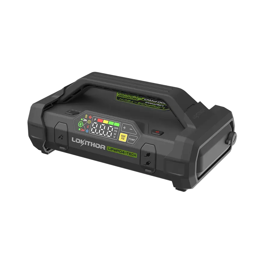 Lokithor JA3000 PRO 12V 3000A 46.08Wh LiFePO Jump Starter With 150PSI Air Inflator and ConnectMax Technology
