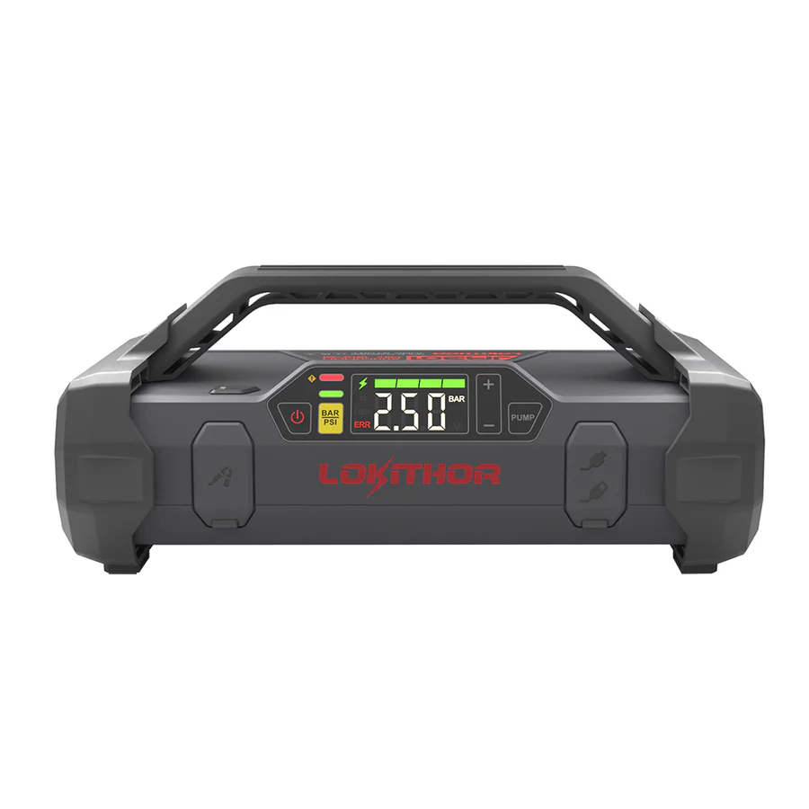 Lokithor JA301 2000A 12V Lithium Jump Starter with 150PSI Air inflator