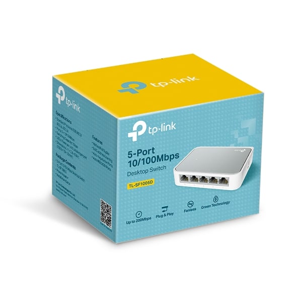 TP-LINK 5-Port 10/100Mbps Desktop Switch TL-SF1005D