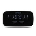 Dual Alarm Clock Radio | Aiwa CRU-19BK
