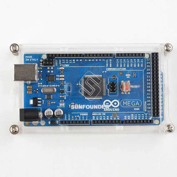 Transparent Acrylic Case | Arduino Mega 2560 Rev3