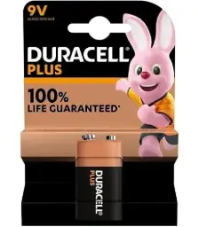 9V Alkaline Battery | Duracell Plus 6LR61 (1 pc)