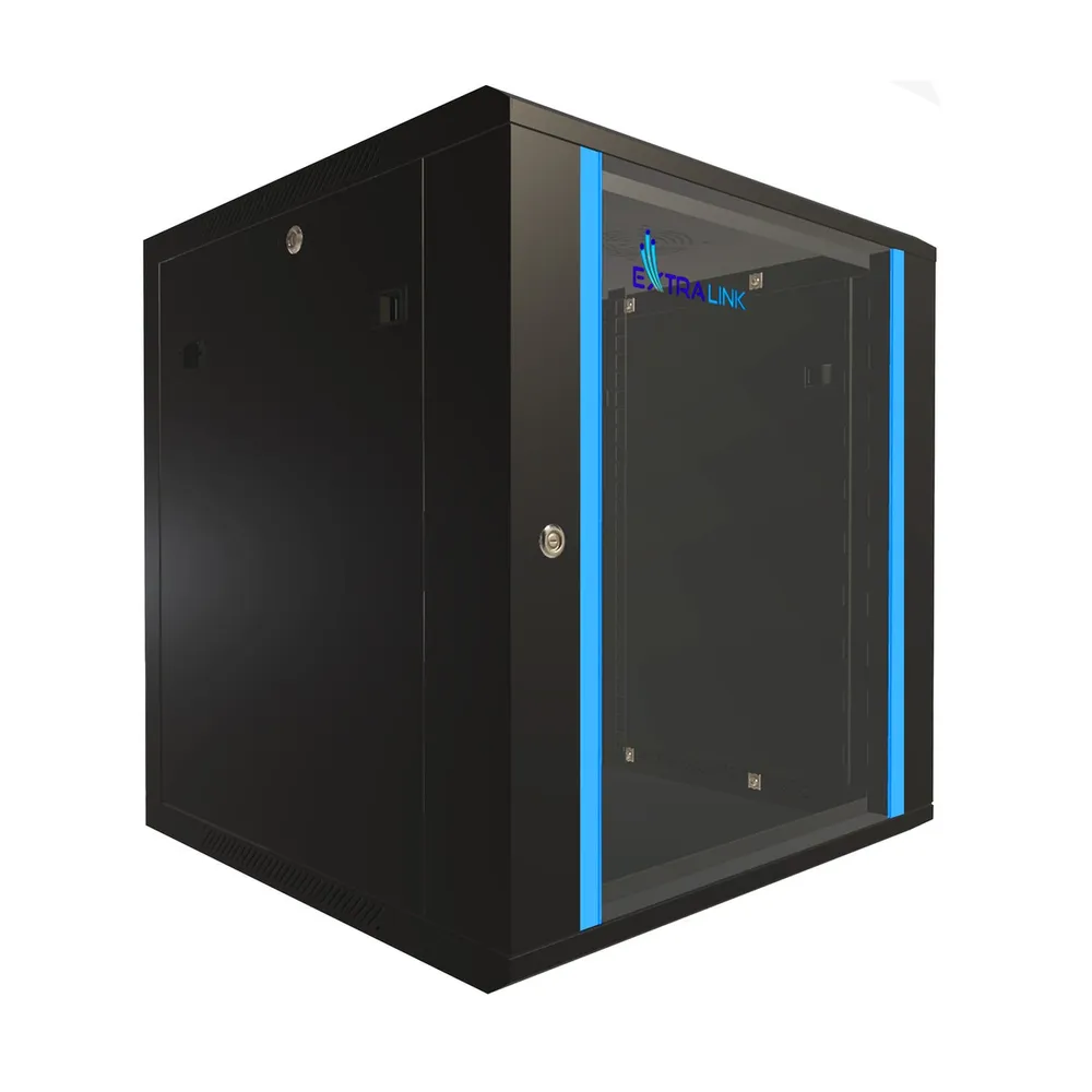Wall-Mounted Rack Cabinet | Extralink 12U 600×600 Black