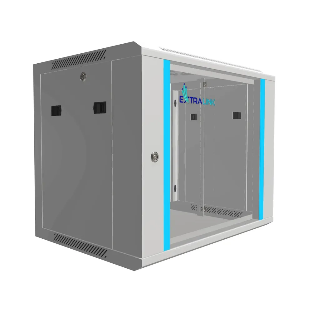 Wall-Mounted Rack Cabinet | Extralink 9U 600×450 Gray
