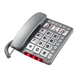 Wired Multifunctional Phone with Large Buttons & Photo Keys | Saiet Family