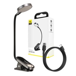 Comfort Reading Mini Clip Lamp | Baseus DGRAD-0G Dark Grey