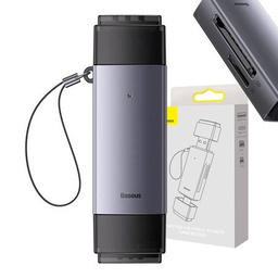 Baseus | SD/TF Memory Card Reader (Grey)