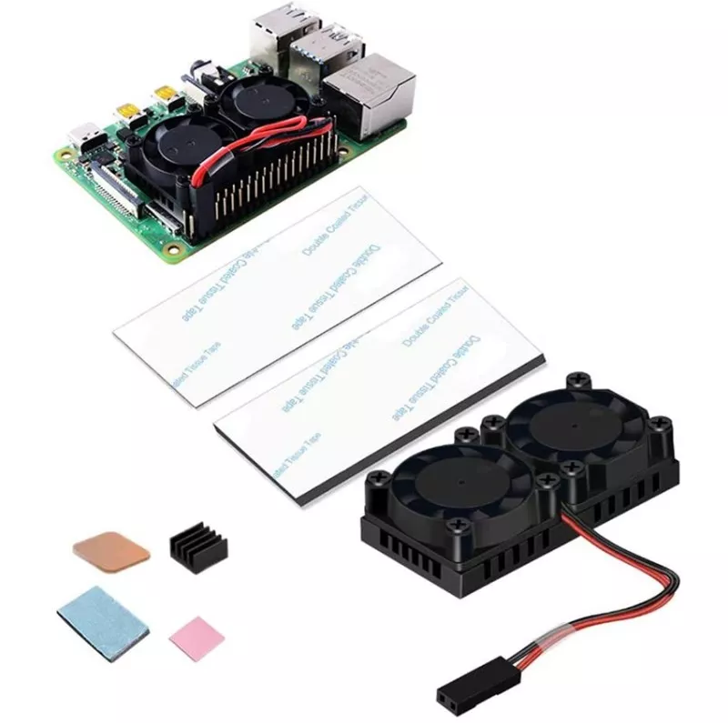 Dual Fan Cooling Kit for Raspberry Pi 4B / 3B+