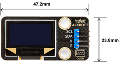ACEBOTT 0.96 Inch OLED LCD Module White Backlight 128X64Easy-Plug