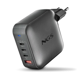 Ultrafast Wall Charger | NGS BUD 165W 3 USB-C + 1 USB-A