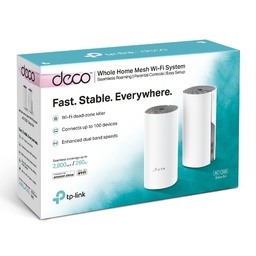 TP-LINK DECO E4 - AC1200 2-Pack - 10/100Mbps