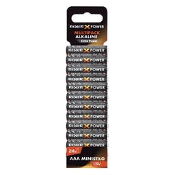LR03 - Mini Style AAA Rexer Alkaline Battery (Film Pack 24pz)
