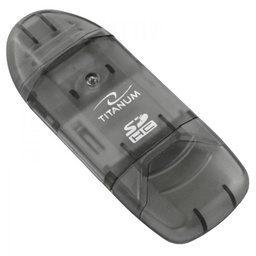 Titanum TA101B SDHC Card Reader – USB, Black