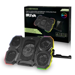 RGB LED Gaming Laptop Cooling Pad | Esperanza BREVA
