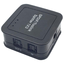 Digital Audio Splitter | Toslink 3 Outputs