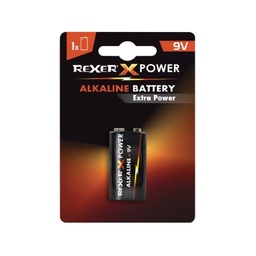 9V Alkaline Battery 6LF22 Rexer (Blister 1pc)