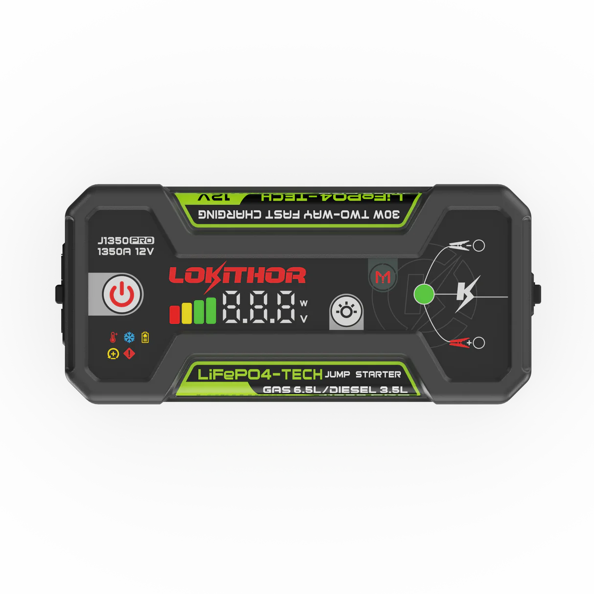 Lokithor J1350 PRO LiFePO4 12V 25.6Wh 1350A Jump Starter