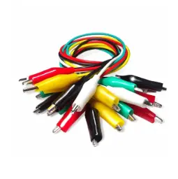 Alligator Clip Test Leads | Electrical DIY Cable 50 cm (10pcs)