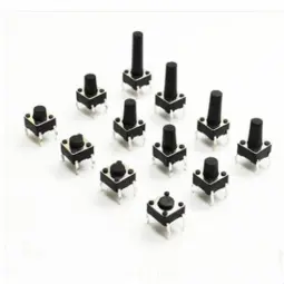 Tactile Push Button Switch Kit | 7 Values 70 pcs (6×6×4.3–10 mm)