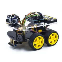 4WD Robot Car Chassis Kit | UNO R3 Compatible