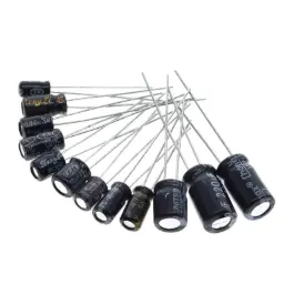 120-Piece Assortment Kit | Aluminum Electrolytic Capacitor Set 0.22–470µF