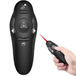 Wireless Presentation Remote | 2.4GHz USB PPT Page Turner Grey