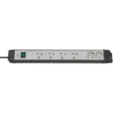 Brennenstuhl Extension Socket 6 Way 4 UK & 2 German 3M 