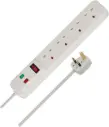 Brennenstuhl Extension Socket UK 4 Way + SW Surge Protector 2m 