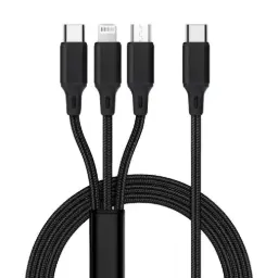 Dudao 3-in-1 | USB-C Cable to Lightning + USB-C + Micro USB 1.2 m