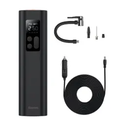 Baseus Mini Tire Compressor for Cigarette Lighter Socket - Black 
