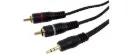 High-End 3.5mm to 2× RCA Stereo | Audio Cable 1.5m