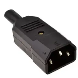 IEC In-Line Plug C14 3-Pin 10A 230V AC | Flexicon