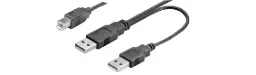 Dual-Power USB 2.0 | USB Charging Cable 1m 