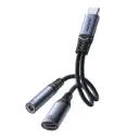2-in-1 DAC Adapter | USB-C to 3.5 mm + USB-C 0.14 m