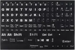 English Keyboard Stickers | 1 Pack