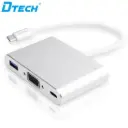 DTECH DT-T0023 Type C to VGA+USB3.0+PD Charging HDMI Converter