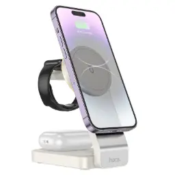 HOCO 3-in-1 15W MagSafe Motorcycle Charger CQ3 White