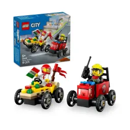 LEGO 60458 Pizza vs Fire Truck Race Car Pack