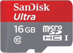 SanDisk Ultra 16/32/128/512GB MicroSDHC Class 10 UHS Memory Card